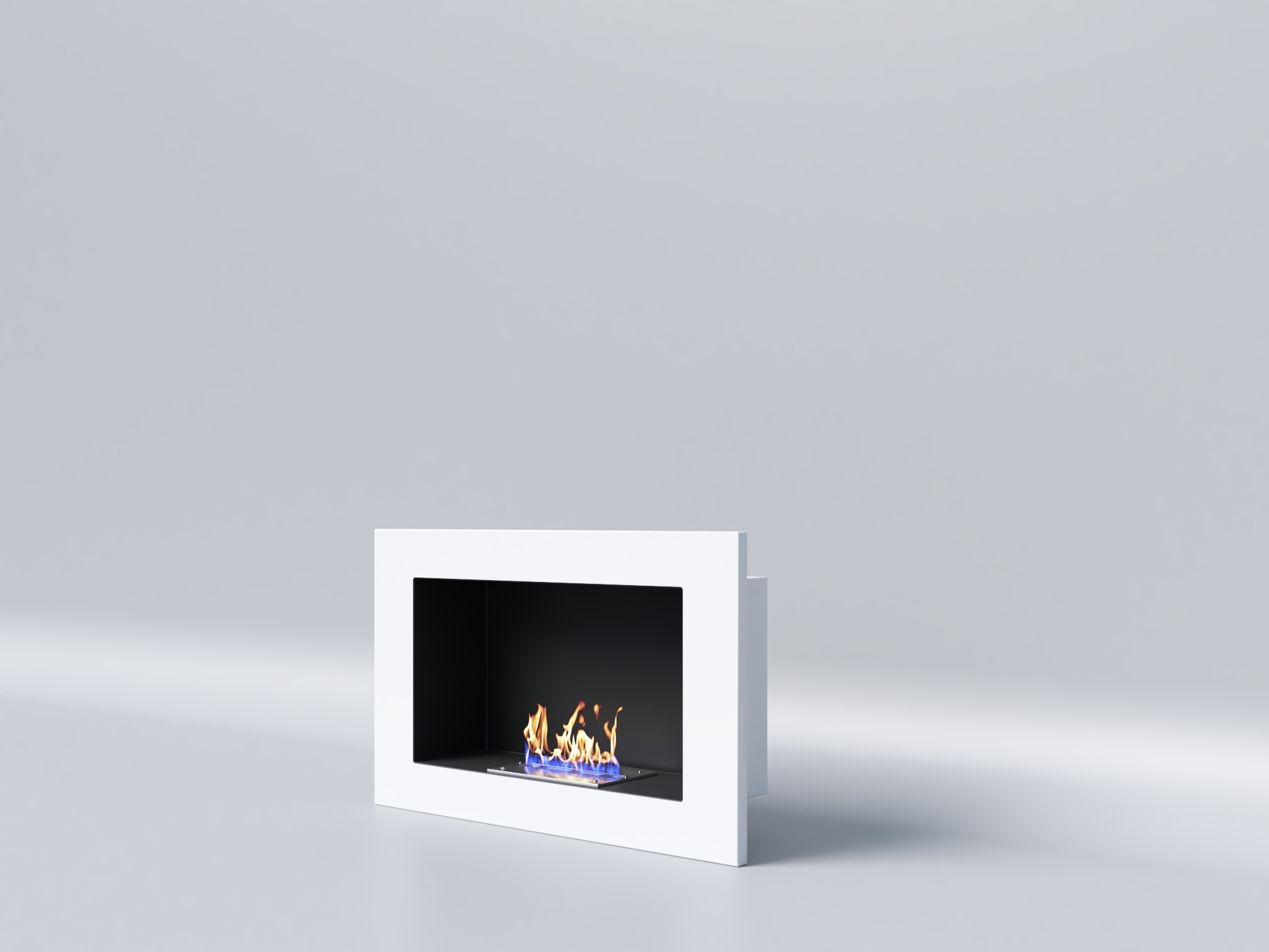 Биокамин "Русский огонь" Лайт Бланк 550V с декоративным стеклом (стемалитом) по цене 17 450 руб.