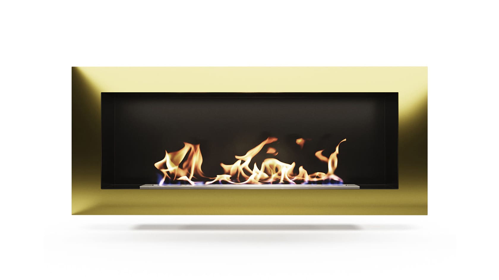 Биокамин "Русский огонь" Барокко 1300N настенный с декоративным стеклом (стемалитом) по цене 54 000 руб.