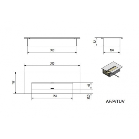 Биокамин Kratki DELTA 2-PRO (400*900) по цене &euro;255