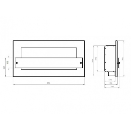 Биокамин Window II Glass grey Арома по цене 35 900 руб.