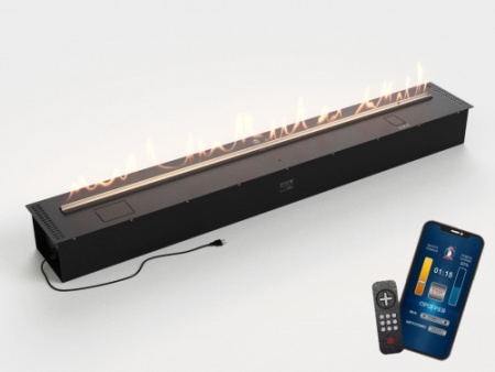 Автоматический биокамин Lux Fire Smart Flame 1900 RC Black по цене 608 740 руб.