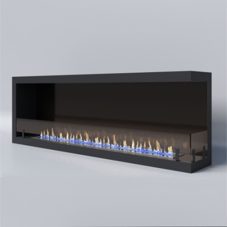 Биокамин "Русский огонь" Честер 1500 угловой правый с защитным стеклом по цене 55 400 руб.