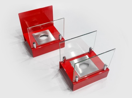 Настольный биокамин Lux Fire "Афиша" S (красный) по цене 8 228 руб.