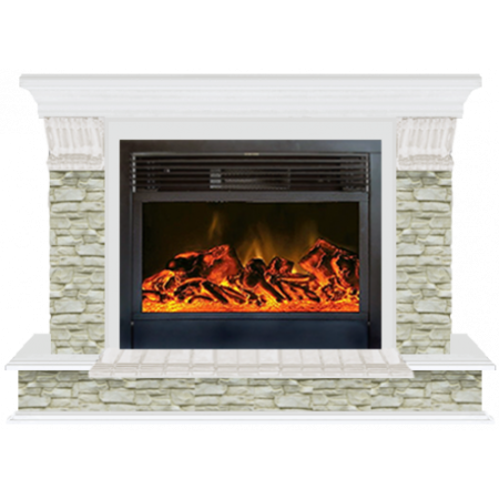 Панорама Грот однотонный 28 (белый)+Newflame